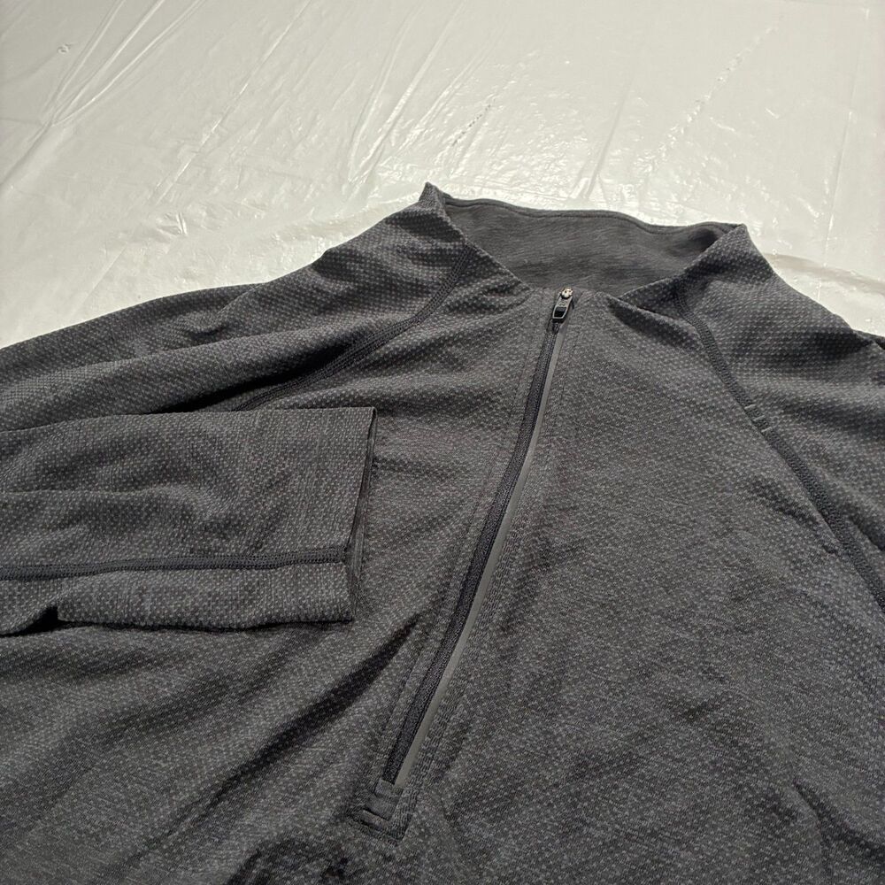 Lululemon Metal Vent Tech 1/4 Zip Pullover Mens Med Dark Gray Athletic Running